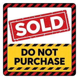 SOLD !!! THIS ITEM IS SOLD ! DONOT BUY!